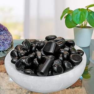 High Quality Black Obsidian Healing Tumbled Stones - Stress Relief & Spiritual Growth - Positive Energy & <b>Jewelry</b> Making Crystal - Product Image 2