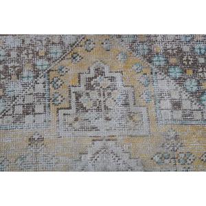 Vintage Turkish Rug 1.6x3 ft (50x91 cm), <b>Brown</b> <b>Wool</b> Rug - Product Image 5