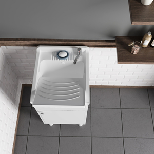 Lavabo Exterior Serie Uniko 45x50x85 Cm, Lavabo para Baño - Product Image 3