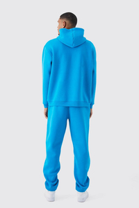 Nuevo Conjunto Deportivo de Dos Piezas con Capucha para Hombre y Mujer, Otoño Invierno, 100% Algodón, Transpirable, Estilo Urbano, Estampado Personalizado, Talla Grande, 400GSM - Product Image 2