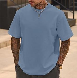 Custom Logo 300GSM Streetwear Box Cut Tee T Shirt Heavyweight RTS Product <b>TShirt</b> Graphic Cotton Oversized Boxy Fit T-Shirt <b>Men</b> - Product Image 2