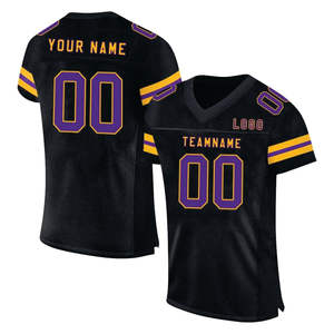 Camiseta de fútbol americano personalizada al por mayor camiseta de fútbol sublimada cosida camiseta de rugby de alta calidad para hombres/jóvenes - Product Image 2