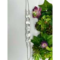 Navajo Handgefertigte Schlafende-Schönheit-Türkis & Sterling Silber Blumen-Choker-Halskette