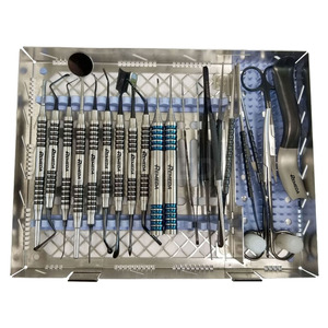 Kit completo de instrumentos de cirugía de implante dental REMEDA 17 PCS con Cassette inoxidable alemán inoxidable - Product Image 1