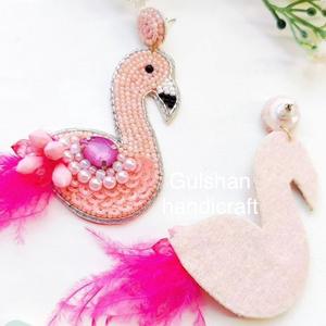 Pendientes colgantes bordados en forma de flor Vintage ecológicos inspirados en la naturaleza, joyería personalizada tejida a mano para fiestas de moda - Product Image 3