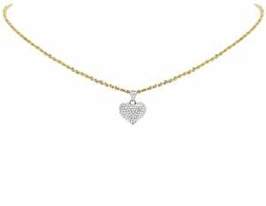 Colgante y dijes de corazón de diamante VVS Moissanite chapados en oro de la mejor calidad personalizados en plata 925 para ropa de fiesta informal - Product Image 5