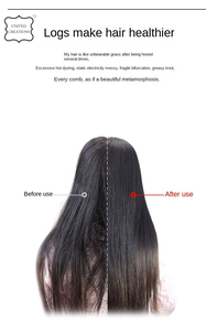 แปรงไม้ไผ่หวีผมแปรงหวีผมแปรงขนาดเล็กแปรงสำหรับนวดทำความสะอาดตัวเอง - Product Image 3