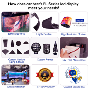 P4 P3 p1. 8 P2 P2 P2.5 interno Pantalla Led flessibile Curvada grande cerchio circolare fiera rotonda Led schermo di bordo - Product Image 5