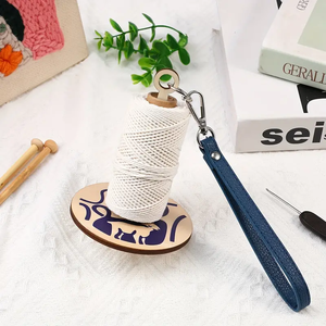 ที่ใส่เส้นด้ายข้อมือไม้ 1 ชิ้นพร้อมเกลียวมีจําหน่ายในราคาขายส่งและราคาโรงงานจากผู้ส่งออกชาวอินเดีย - Product Image 1