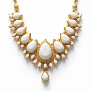 Collar colgante de plata 925 con perla de arroz de agua dulce Natural de Plata de Ley 925 para mujer - Product Image 1