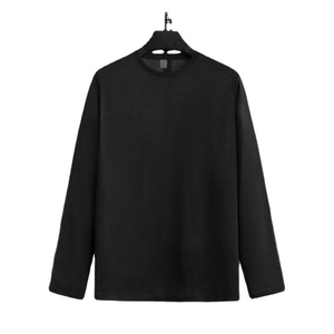 เสื้อยืดแขนยาวผู้ชายผ้าฝ้ายพิมพ์ลายตามสั่ง ทรงปกติ สีพื้น คุณภาพสูง เสื้อยืดเปล่าแขนยาวสำหรับผู้ชาย - Product Image 1