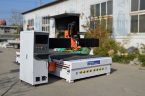 26% de Descuento China1325 Router CNC ATC, Máquina de Corte de Madera con Sistema de Carga y Semantización para Muebles de Madera - Product Image 3