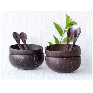 Bol à coquille de noix de coco minimaliste idéal pour les amateurs de smoothies cuisiniers à la maison ou toute personne cherchant une touche de style naturel - Product Image 5