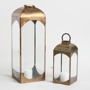 <b>Brass</b> <b>lantern</b> with intricate floral cutwork design perfect for Diwali Eid Christmas or festive home decoration - Product Image 2