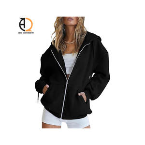 Sudaderas con Capucha y Camisetas Personalizadas con Logotipo para Mujer, Sudadera con Capucha 100% Algodón, Sudadera Holgada, Sudadera Gruesa para Mujer - Product Image 1