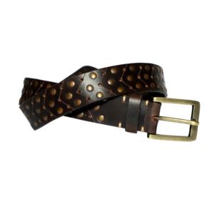 Nouvelle Arrivée Ceinture en Cuir Pleine Fleur avec Rivets et Clous Design Mode Ceinture en Cuir Véritable pour Femmes à Prix de Gros - Product Image 2
