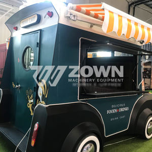 Carrito de comida personalizado sobre ruedas Catering Concesión Kebab BBQ Camin De Comida Para Pizza Food Truck - Product Image 5