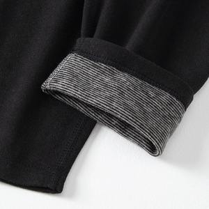 Traje deportivo informal de 2 piezas para hombre para Otoño Invierno Color sólido Pantalones simples de manga larga con técnica impresa en la parte inferior de Joker - Product Image 5