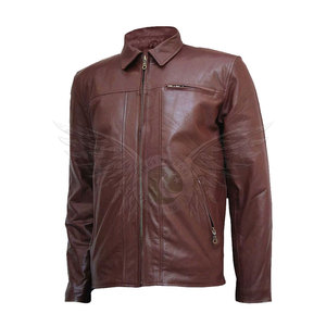 Chaqueta de cuero de primera calidad para hombre, chaqueta de cuero Original, talla personalizada - Product Image 1