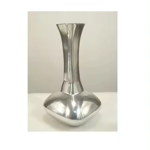 Top Selling Excellent Quality Metal <b>Tall</b> Flower <b>Pot</b> Silver Color Unique Design Farmhouse Decorating Flower Vase - Product Image 1