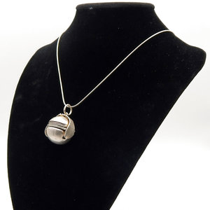 Vintage unica. 925 collana in argento Sterling rodiato Art Deco foto Album medaglione alla moda zaffiro zircone pietre diamantate! - Product Image 2