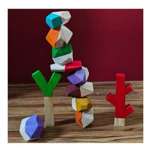 HOT HOT COLORFUL BALANCING ROCK TUMI ISHI COULEUR PEINTE SÛRE BON POUR LES ENFANTS TOP VENTE JOUETS D'ÉDUCATION PAS CHER AU VIETNAM - Product Image 5
