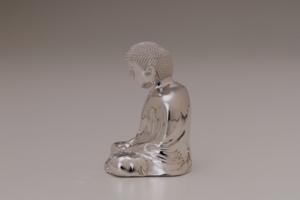 Luxe Argent Kamakura Bouddha Statue En Plein Air De Mode Décor À La Maison En Métal Artisanat En Gros - Product Image 2