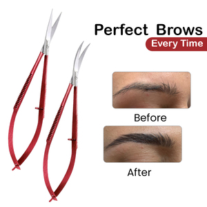 Ciseaux à sourcils personnalisés avec logo et emballage, outil de beauté en acier inoxydable, ciseaux à sourcils à ressort par Bahasa Pro - Product Image 6