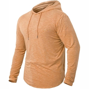 Sudadera con capucha para hombre, informal, de manga larga, corte ajustado, color heather, con diseño y talla personalizados. - Product Image 3