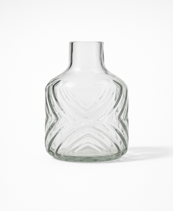 Vase en verre gaufré moderne Vase de mariage de table design floral vintage Vase à fleurs décoratif artistique - Product Image 4