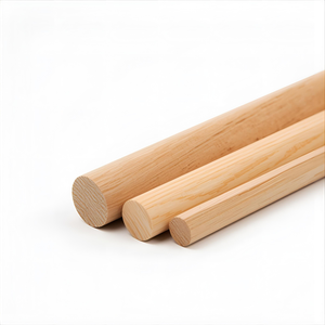 Goujons durables en bois massif tige de bâton tiges de cheville en bois rondes pour la menuiserie de meubles projets d'artisanat de bricolage cadre d'armoire travail du bois - Product Image 1