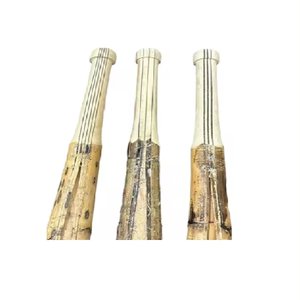Batte de cricket en bois naturel personnalisable de 6 pièces avec poignée en canne Logo et couleur personnalisés Accessoires de cannes de Singapour - Product Image 2
