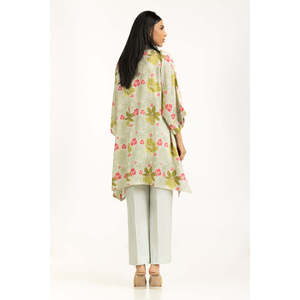 Conjunto Coordinado Estampado de Viscosa con Textura Bohemia IPST-55305, Mangas Tres Cuartos, Tela Crepé para Primavera/Verano - Product Image 2