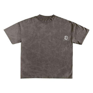 Camiseta de chándal personalizada, conjunto corto de chándal, ropa de verano, pieza 2, camiseta de sudor con lavado ácido y conjunto de pantalones cortos de chándal para hombres - Product Image 5