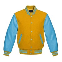 Blouson universitaire en toile taille XL 2024 avec logo, doublure en soie cristalline/nylon, garnissage en coton imprimé, boutons et lettres unies teintes