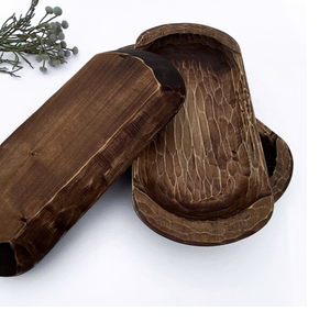 Bol décoratif en bois de manguier pour table, bol à bougie décoratif Prix de gros 100% bol en bois naturel grande taille - Product Image 1