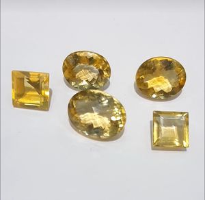 Corte de precisión 9-12mm Citrino natural Tallado Piedra preciosa Joyería facetada hecha a mano para regalos de moda y Navidad - Product Image 1