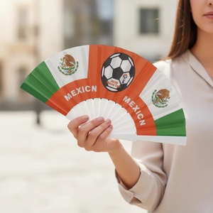 Ventaglietti Portatili Leggeri in Tessuto e Plastica da 6-48 Pezzi per Feste - Ingrosso - Product Image 4