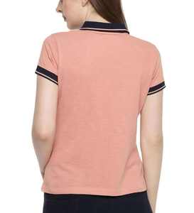 Vente en gros Chemises polo de travail en coton uni de haute qualité personnalisées pour femmes, chemise polo de golf pour femmes - Product Image 3