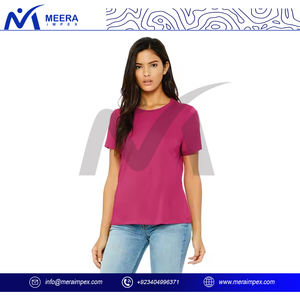 Camiseta estampada con cuello redondo para mujer, tela ligera transpirable, patrones modernos para viajes informales, ropa deportiva de verano - Product Image 2