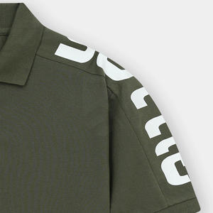 Camiseta de Hombre Ligera de Alta Calidad, Personalizada OEM, Transpirable, de Algodón, Color Sólido, Manga Corta, Informal, de Verano, Tejido de Punto - Product Image 4