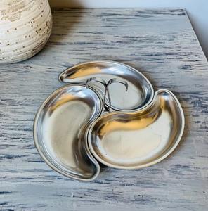 Bandeja chapada en oro de lujo con recortes adornados Servidor de dulces y frutas secas decorativas para bodas festivas y regalos Premium - Product Image 2