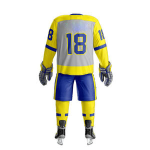 Conjuntos de Camisetas de Hockey sobre Hielo Sublimadas Personalizadas, Uniforme de Hockey con Impresión Digital y Logotipo del Equipo, 100% Poliéster, Colores y Diseños Personalizados - Product Image 2