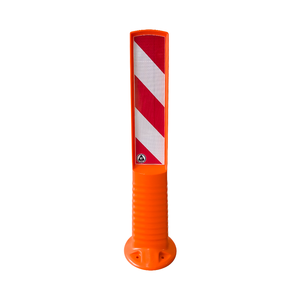 Delimitador Direccional Flexible de 75 cm con Cinta Reflectante de PU, Poste Delimitador para Carreteras y Seguridad Vial, Cono de Tráfico - Product Image 1