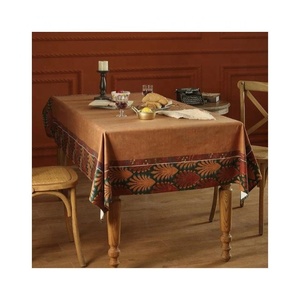 Meilleure vente 250 g/m² nappe de mariage Style américain demi-blanc brodé durable ODM OEM Logo personnalisé mariage de haute qualité - Product Image 2