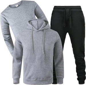 ชุดวอร์มลำลองผู้ชาย ผ้าฝ้าย 100% ชุดเซ็ต 3 ชิ้น กันลม รับสกรีนโลโก้ - Product Image 2