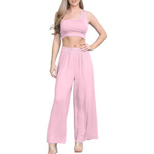 Sujetador deportivo corto sin costuras de un hombro, transpirable y absorbente del sudor, hecho de algodón a la moda, técnica lavada, Sujetador deportivo - Product Image 5