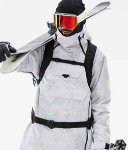 Chaqueta de Esquí con Capucha y Cremallera para Hombre Snow Montecc, Impermeable y Cortavientos, con Aislamiento de Forro Polar -Tex, Trajes de Esquí Personalizados para Snowboard - Product Image 3