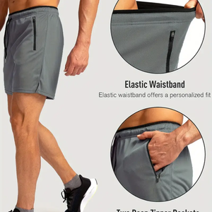 กางเกงขาสั้นเล่นกีฬาสำหรับผู้ชายกางเกงขาสั้นผ้าคอตตอนแห้งเร็วแบบกลางเอวแบบถุงกันน้ำเป็นมิตรกับสิ่งแวดล้อมจากเวียดนามโลโก้ออกแบบได้ตามที่ต้องการ - Product Image 5