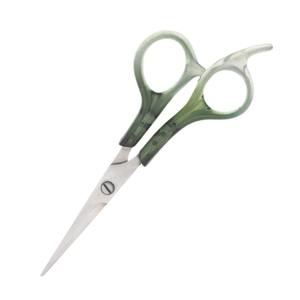 Ciseaux de barbier professionnels HERMANN MEDITECH HM-PHS-210, manche en plastique transparent vert, acier inoxydable, outil de coupe de cheveux - Product Image 2